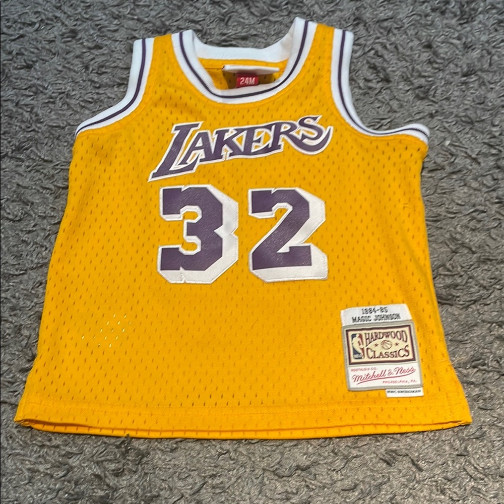 Mitchell & Ness Los Angeles Lakers Gold/Purple Jersey Top